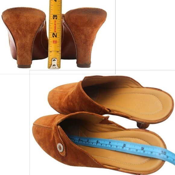 Cole Haan Suede Leather Clogs Shoes Slip-On Mules Tan Women's Size 8.5 B - Picture 5 of 9